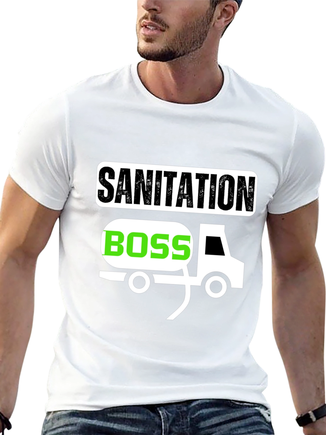 Sanitation Boss Graphic T-Shirt - Black