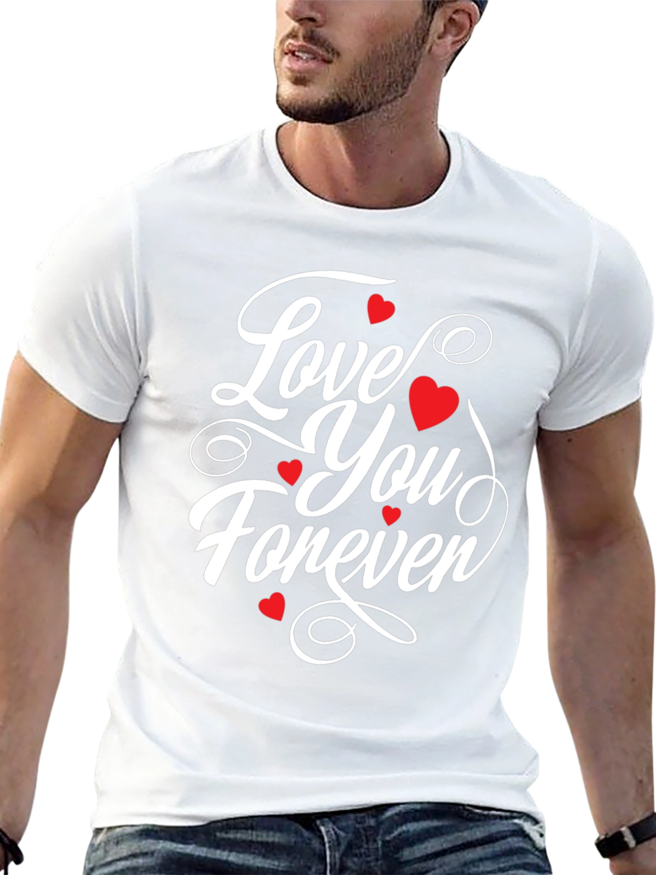 Love You Forever Graphic Tee - Black