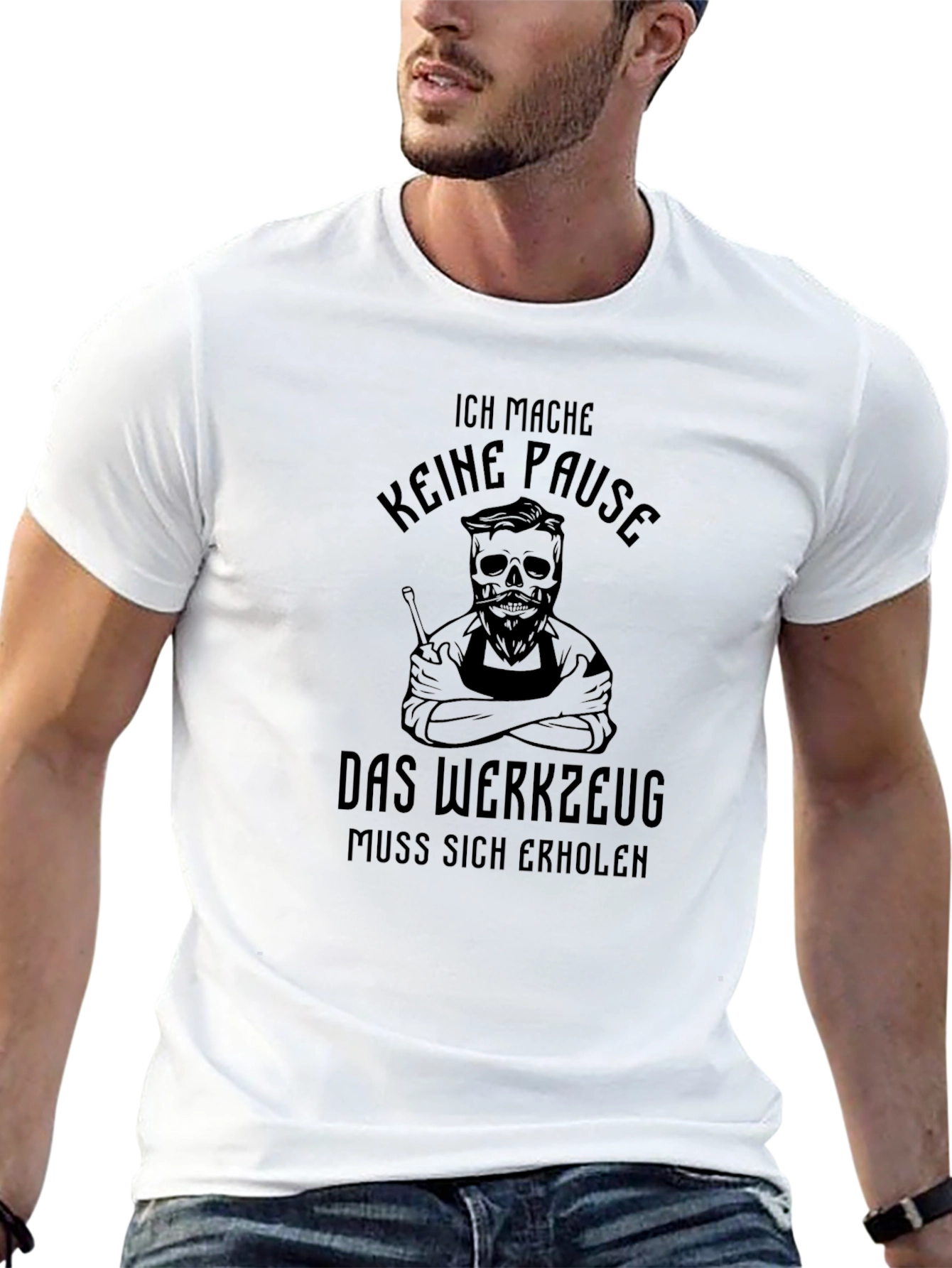 Ich Mache Keine Pause Black Graphic Tee