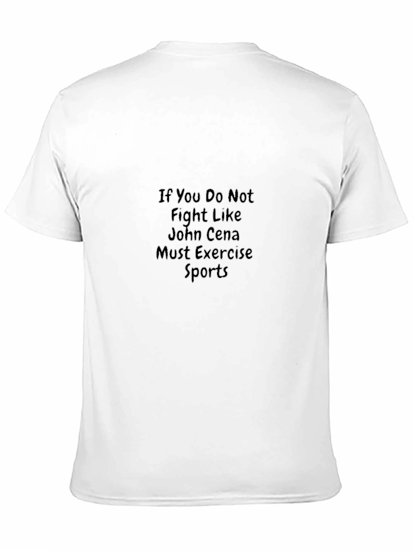John Cena Exercise Black T-Shirt