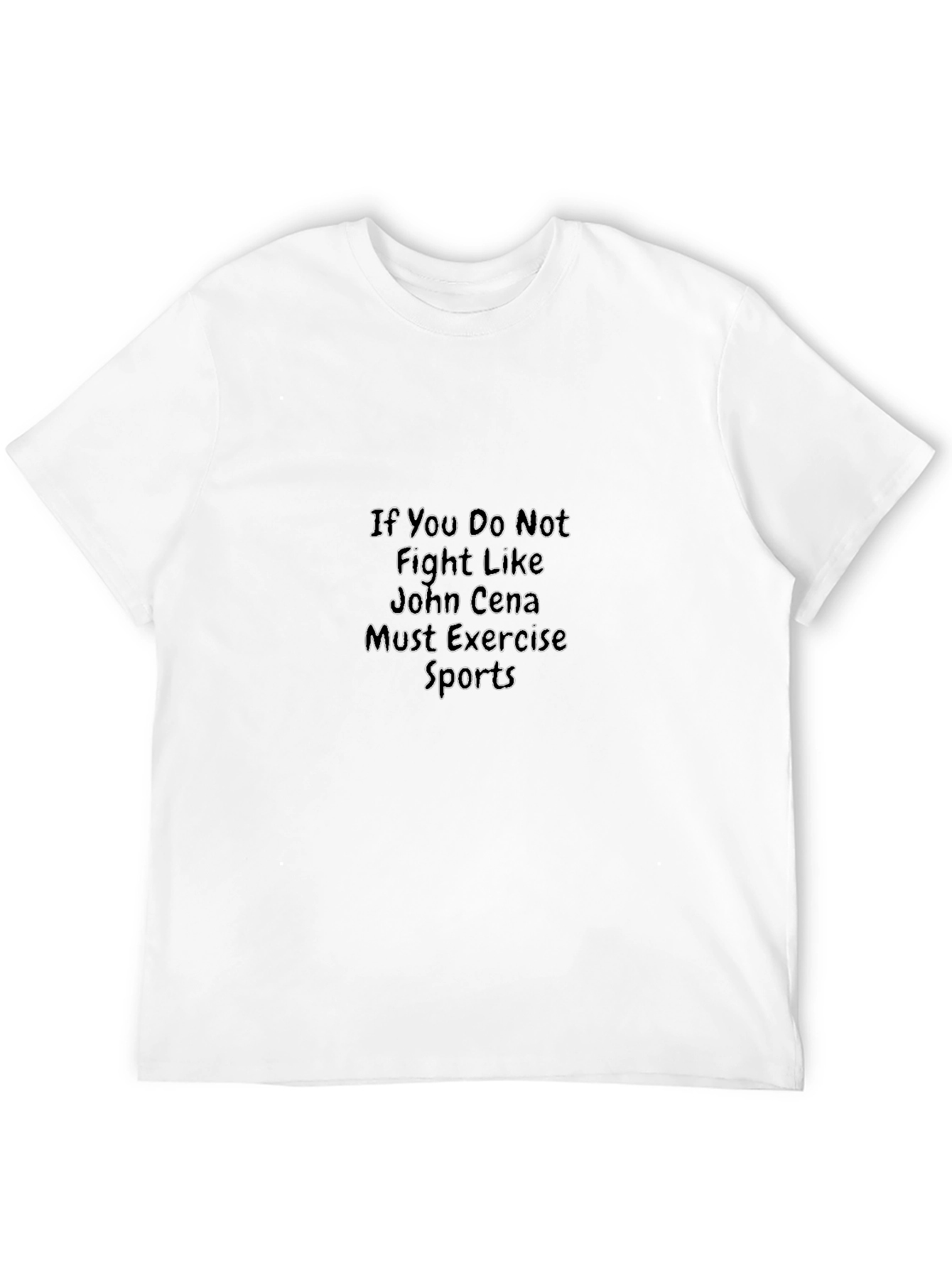 John Cena Exercise Black T-Shirt
