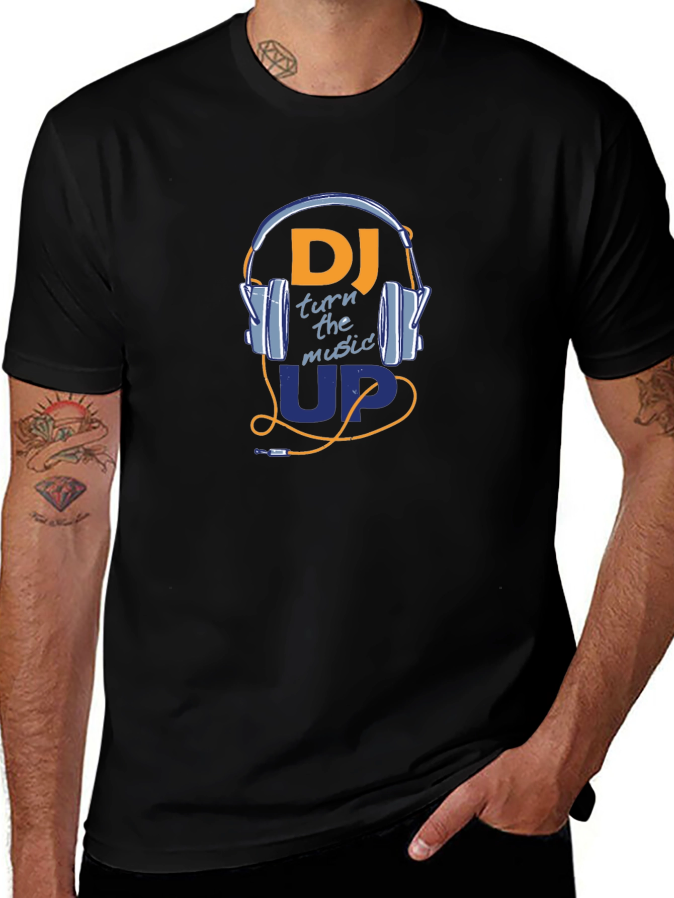 DJ Headphones Graphic Tee - Music Lovers T-Shirt