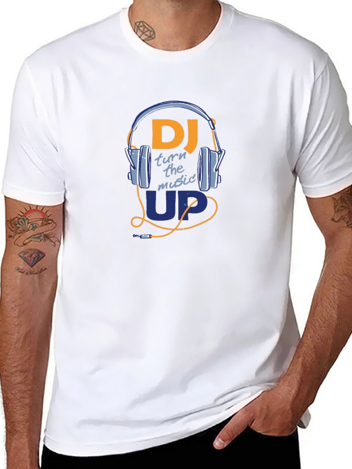 DJ Headphones Graphic Tee - Music Lovers T-Shirt