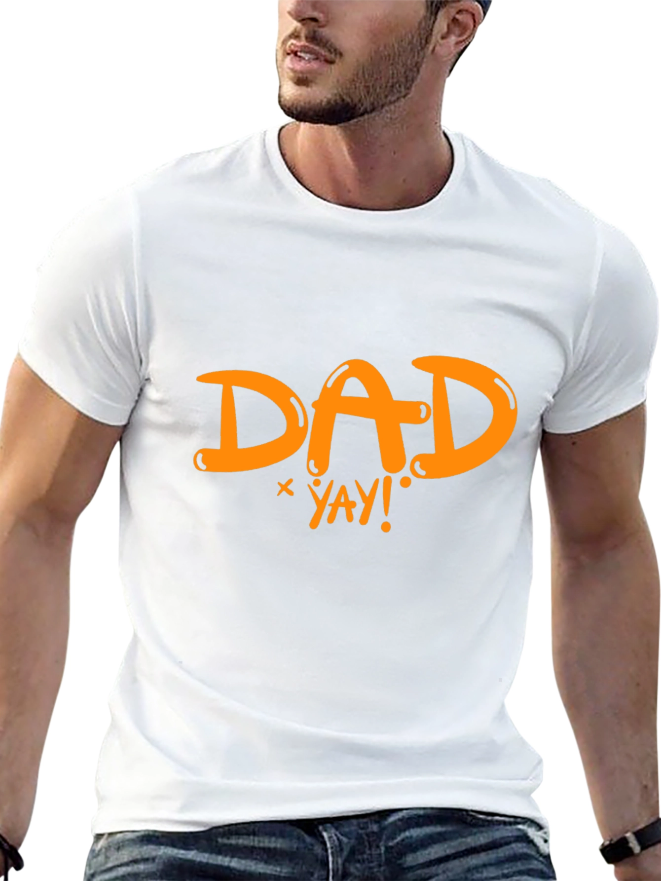 Dad Yay! Graphic Black T-Shirt