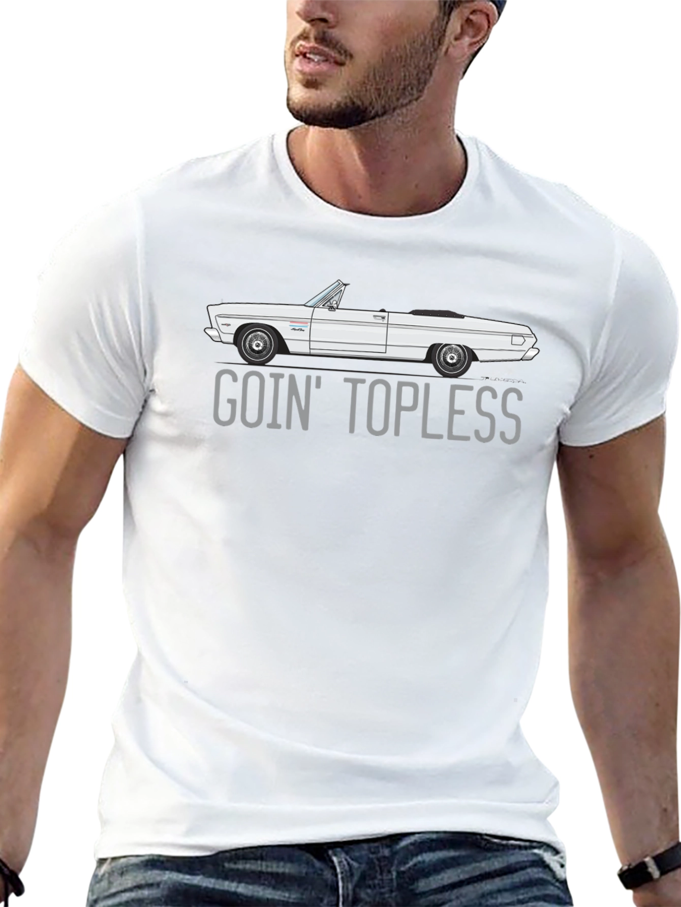 Goin Topless Convertible Car T-Shirt