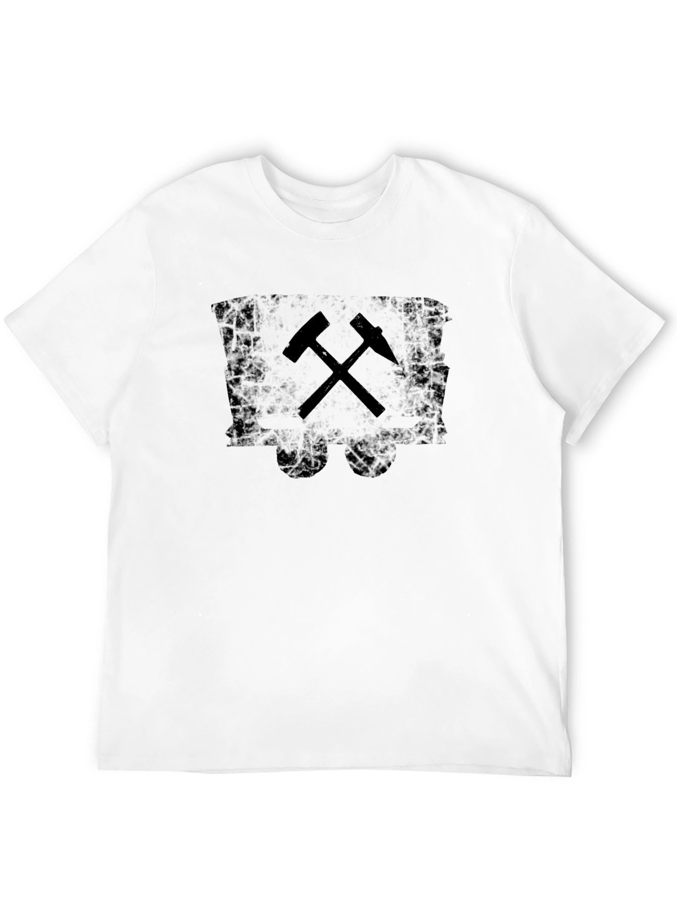 Miners Hammer T-Shirt - Black Crew Neck Tee