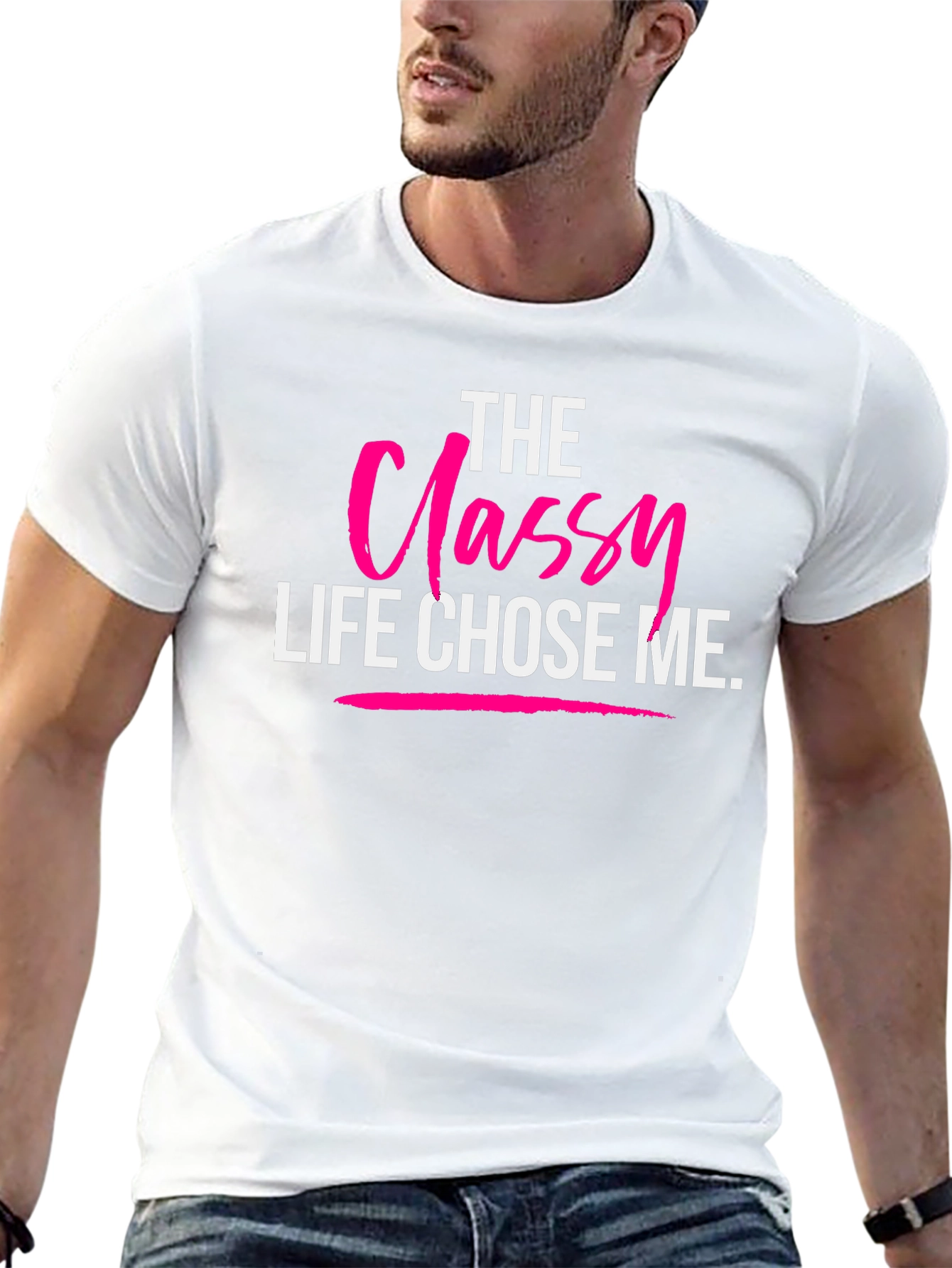 The Classy Life Chose Me Black T-Shirt