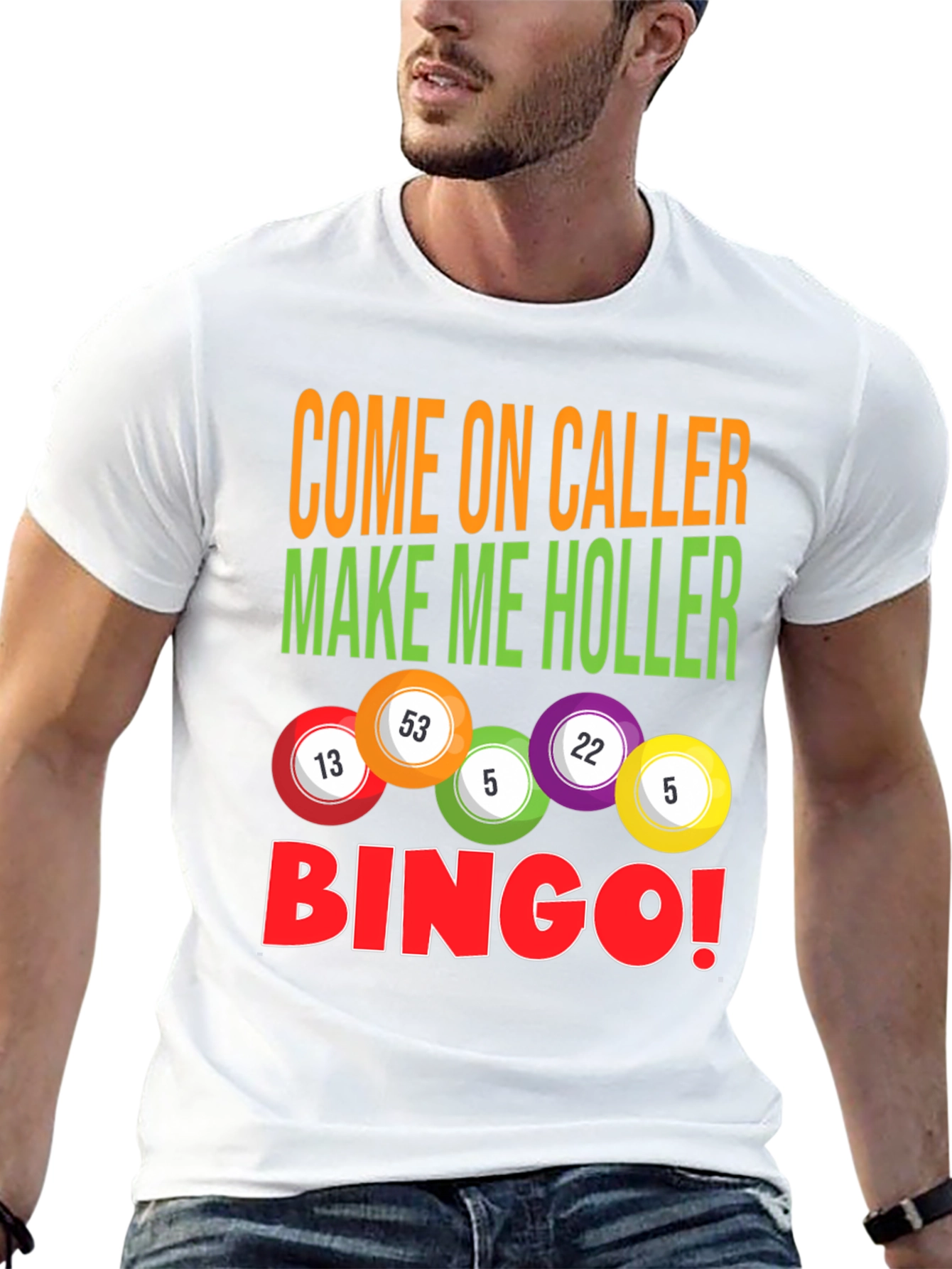 Bingo Caller T-Shirt - Luck and Humor!