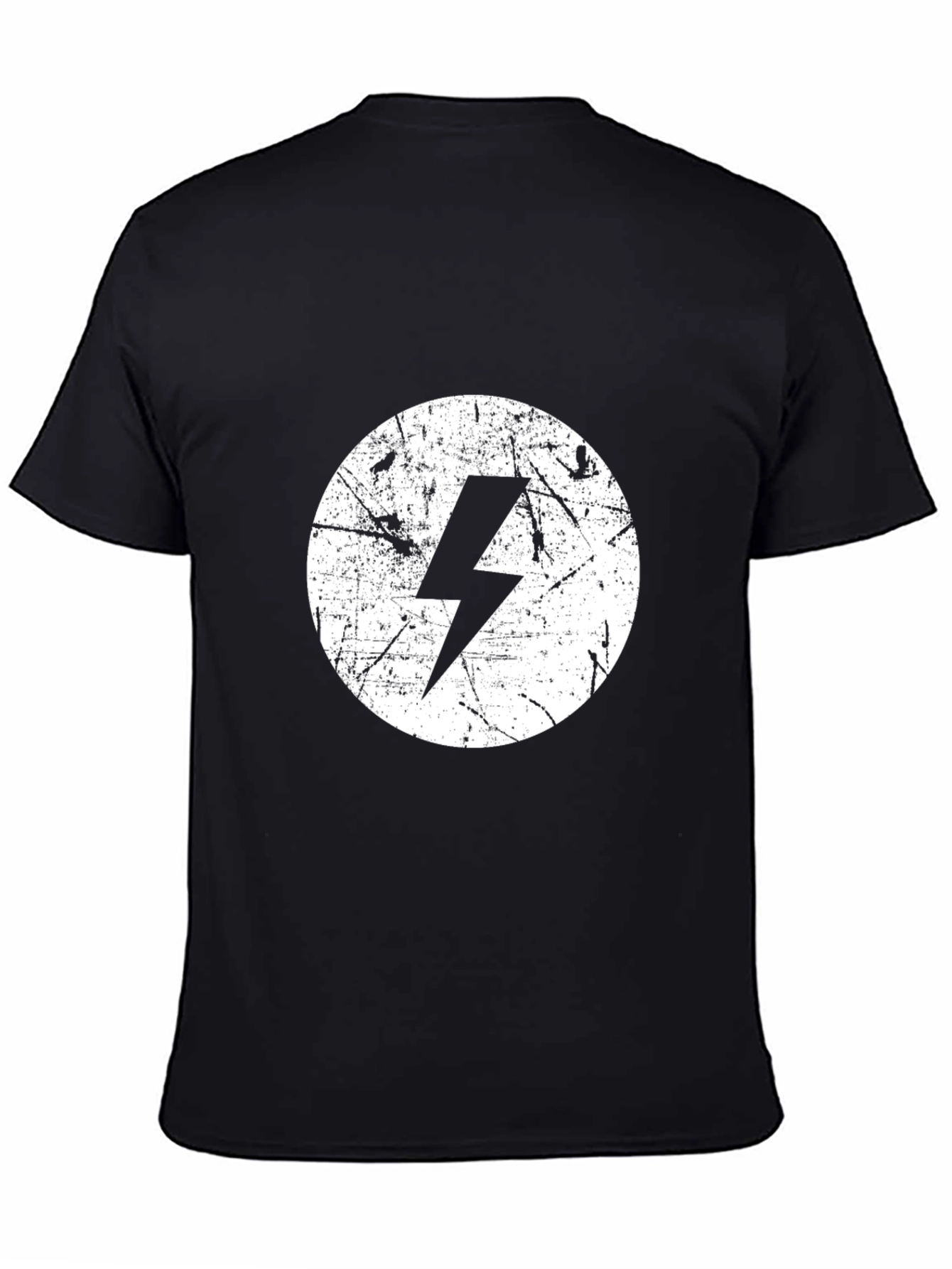 Distressed Lightning Bolt Graphic Tee