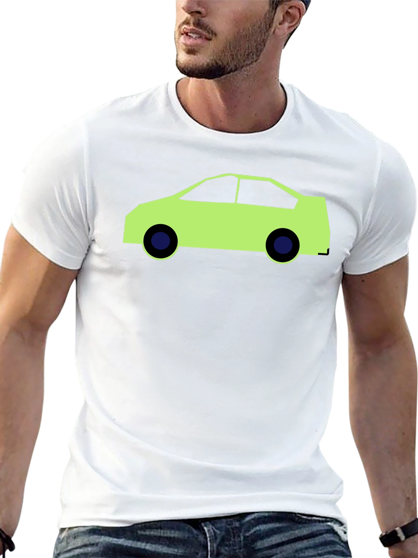 Car Graphic Black T-Shirt