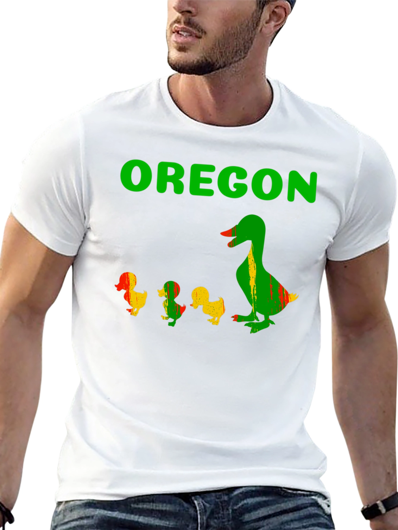 Oregon Ducks T-Shirt - Mama Duck and Ducklings
