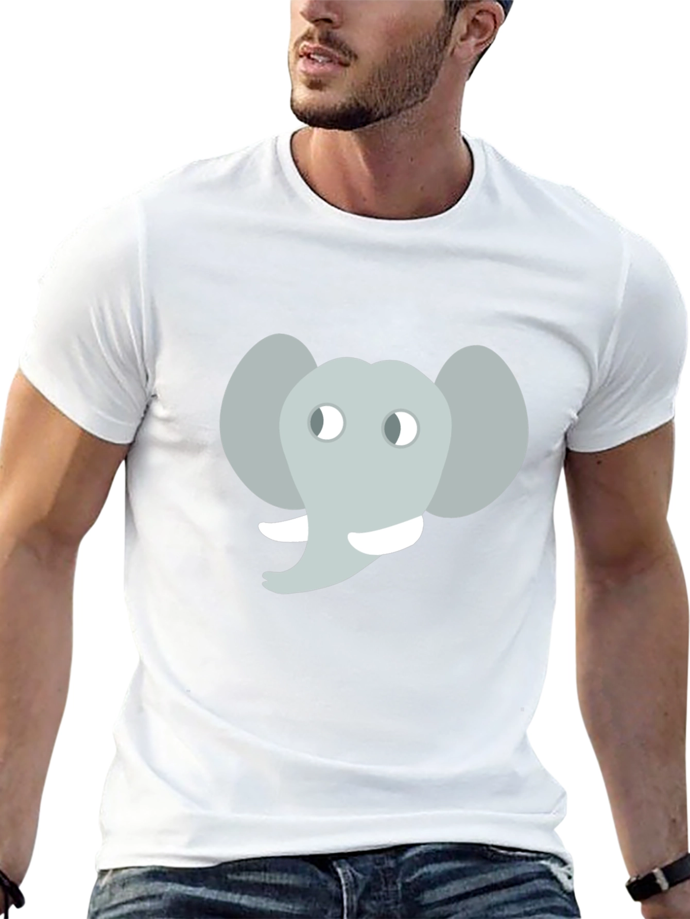 Elephant Graphic Black T-Shirt