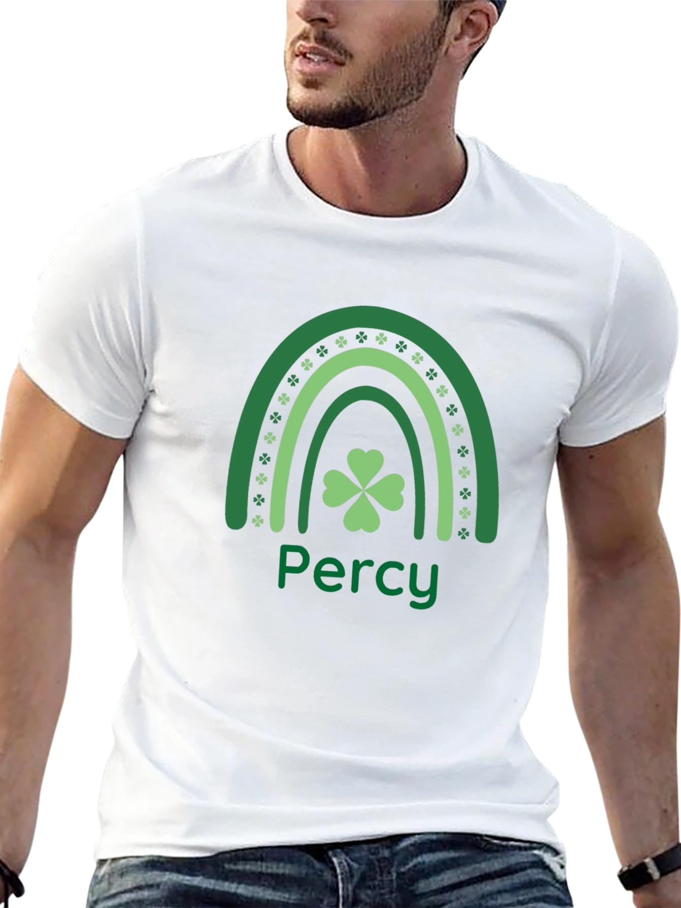 Personalized St. Patricks Day Rainbow T-Shirt