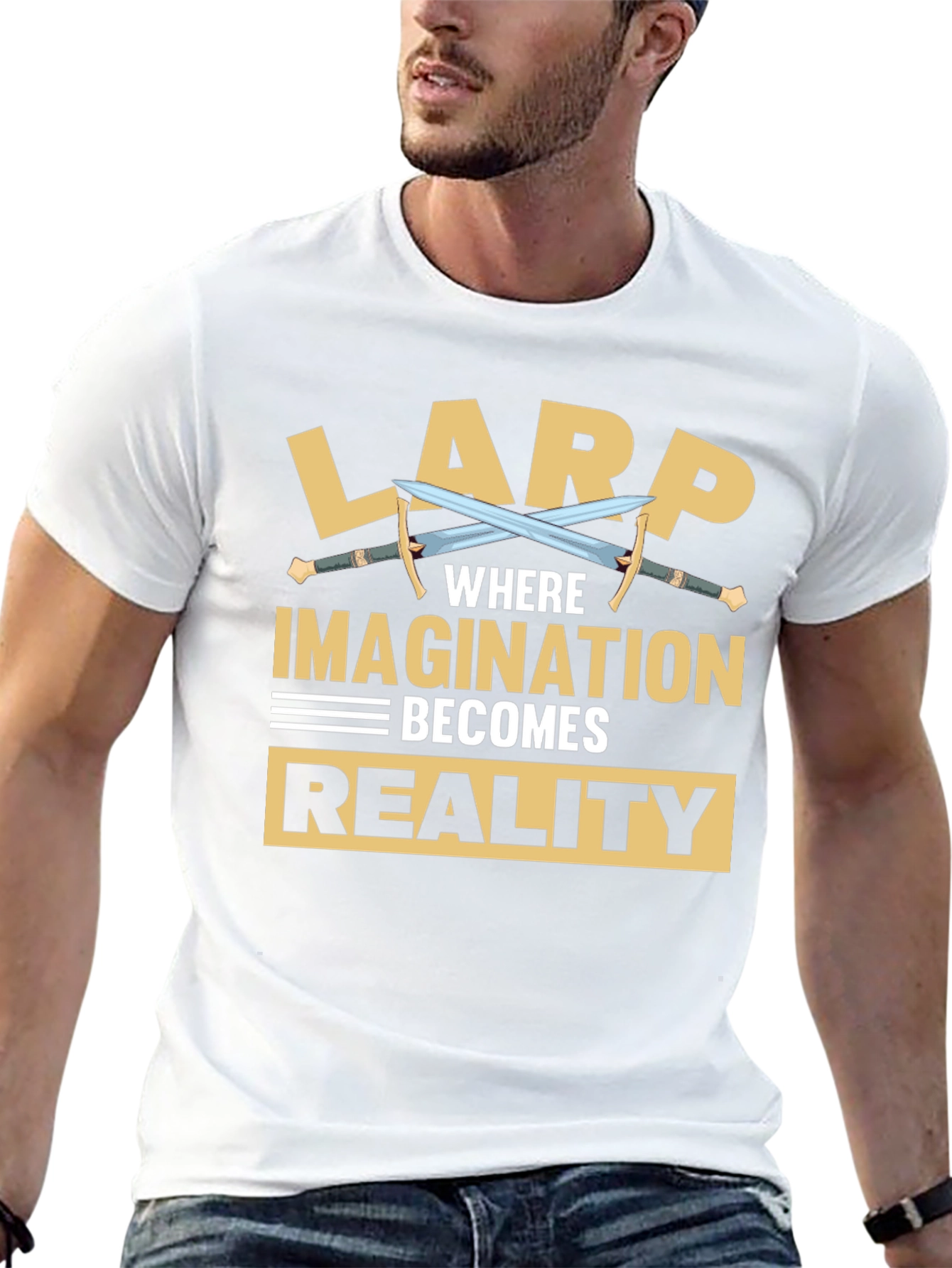 LARP Where Imagination Becomes Reality Graphic Tee