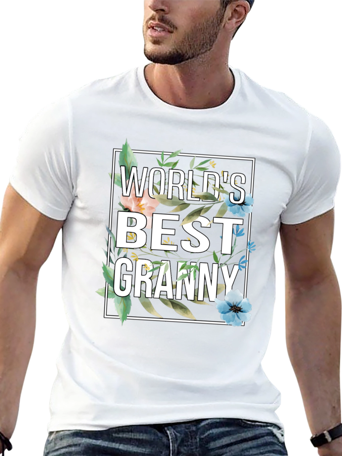 Worlds Best Granny Floral T-Shirt