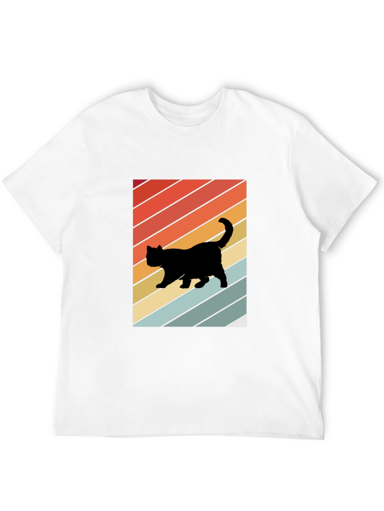 Retro Cat Silhouette T-Shirt