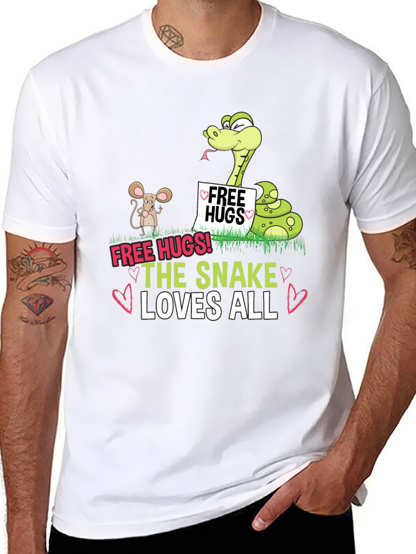 Free Hugs Snake T-Shirt