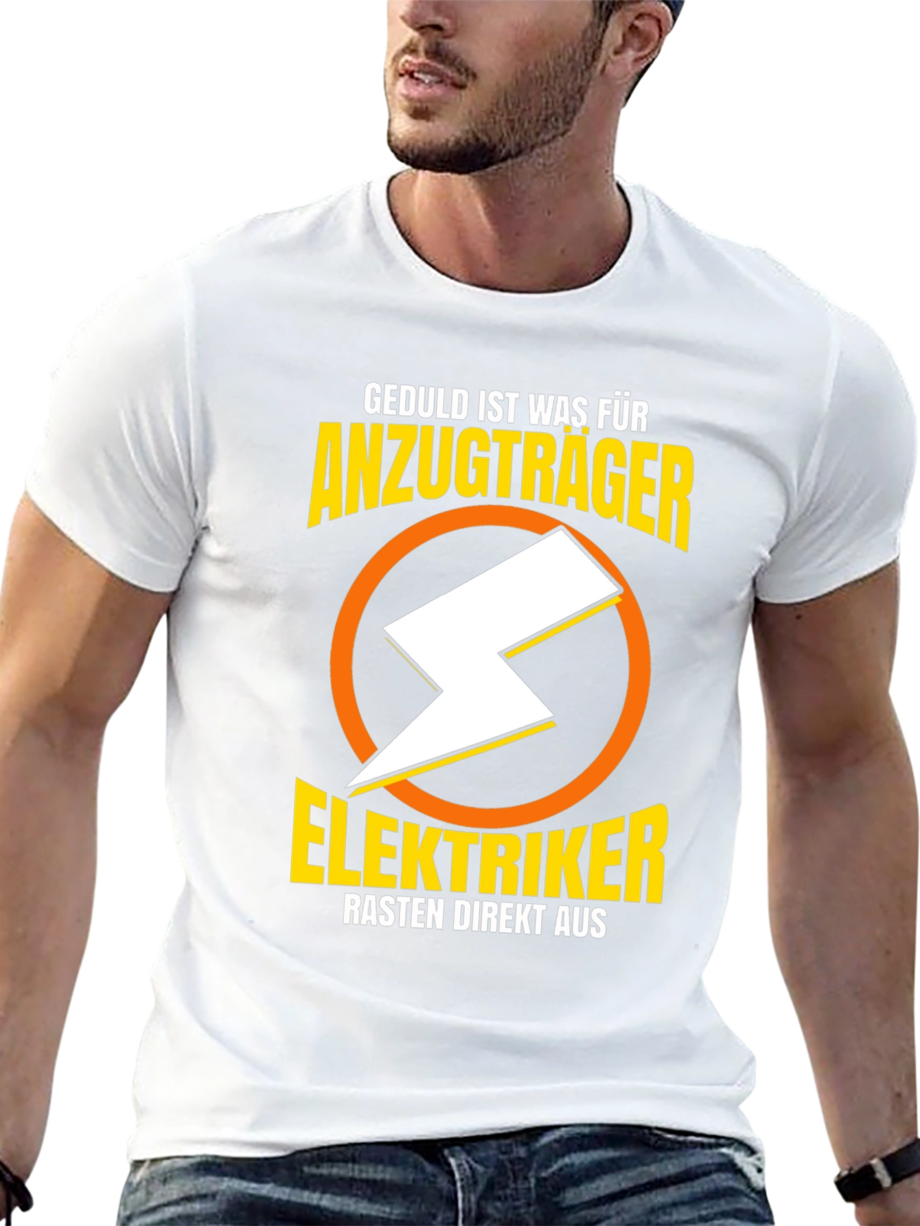Elektriker Humor T-Shirt - Anzugtrager Rasten Direkt Aus