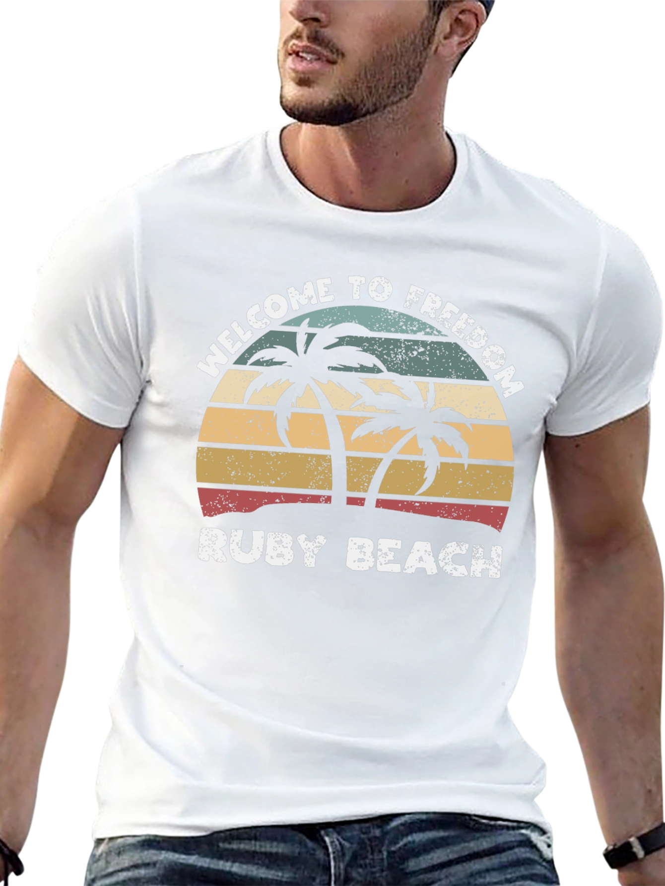 Welcome to Freedom Ruby Beach Graphic Tee