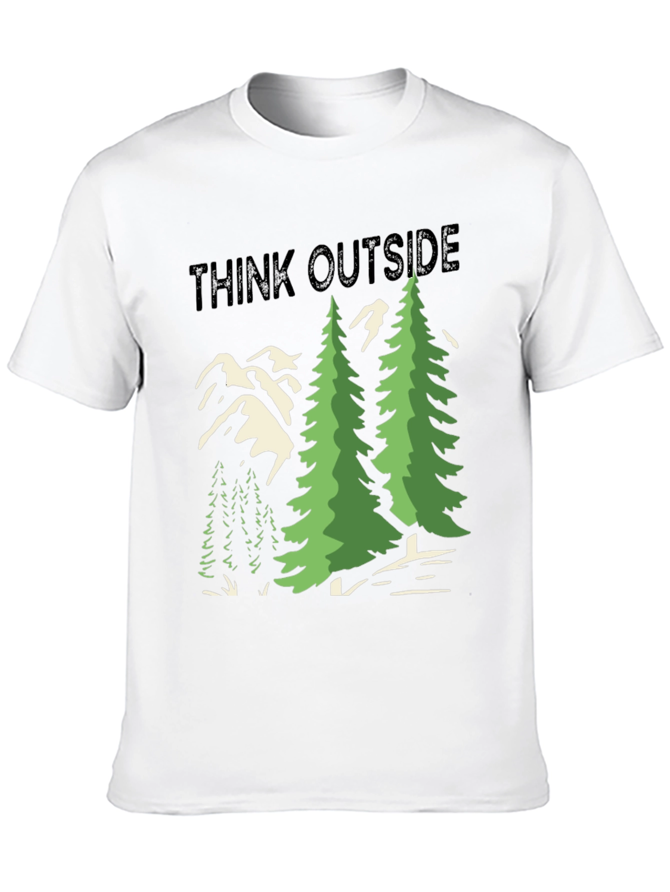 Think Outside Graphic Tee - Nature Lover Shirt