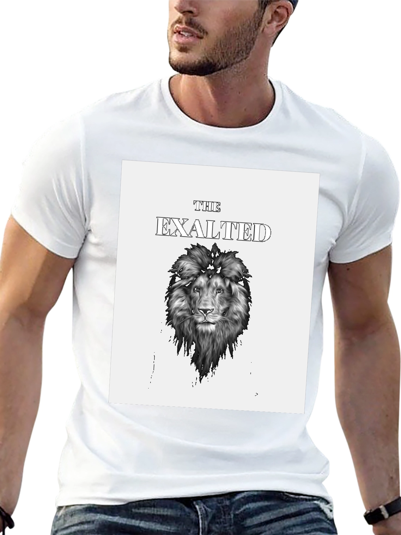 The Exalted Lion Black Graphic T-Shirt