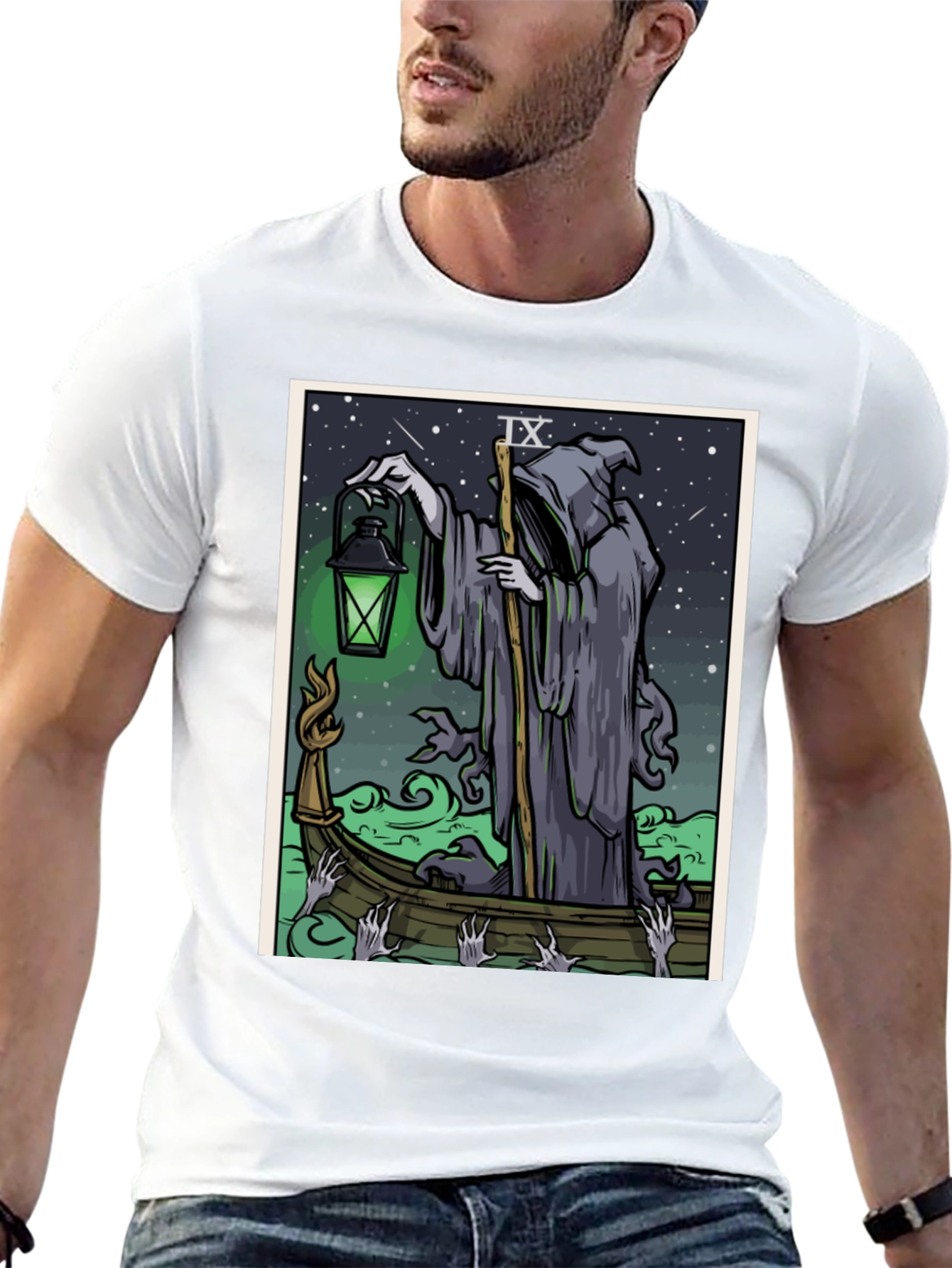 Grim Reaper Tarot Card T-Shirt
