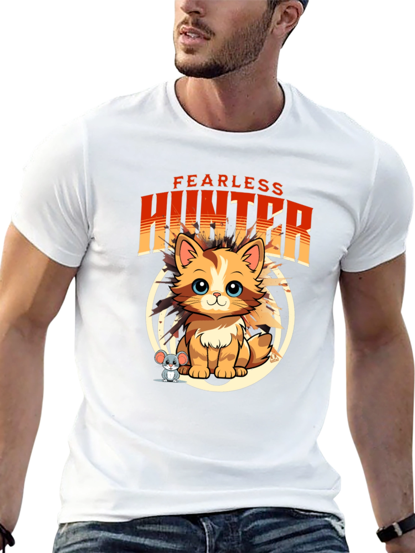 Fearless Hunter Cat T-Shirt