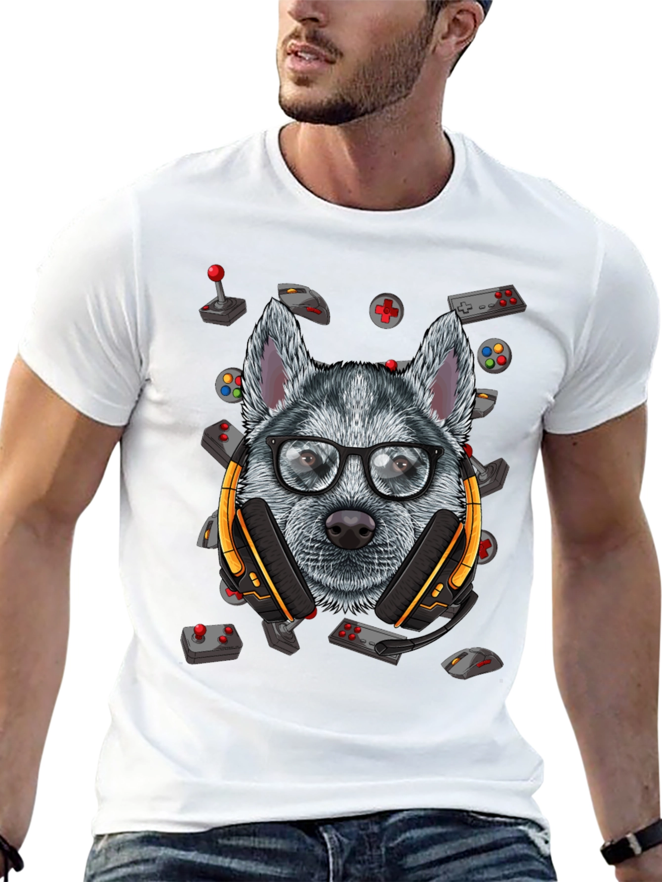 Gamer Dog T-Shirt - Cool Canine Gamer