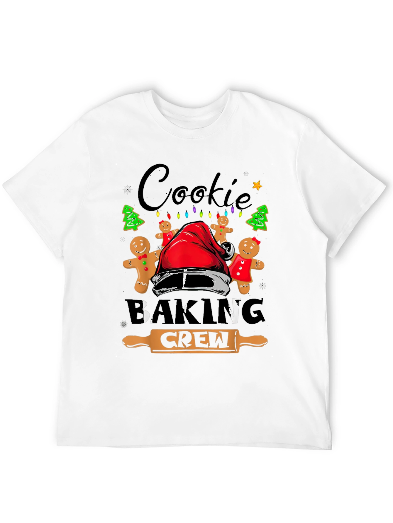 Cookie Baking Crew Christmas Graphic T-Shirt