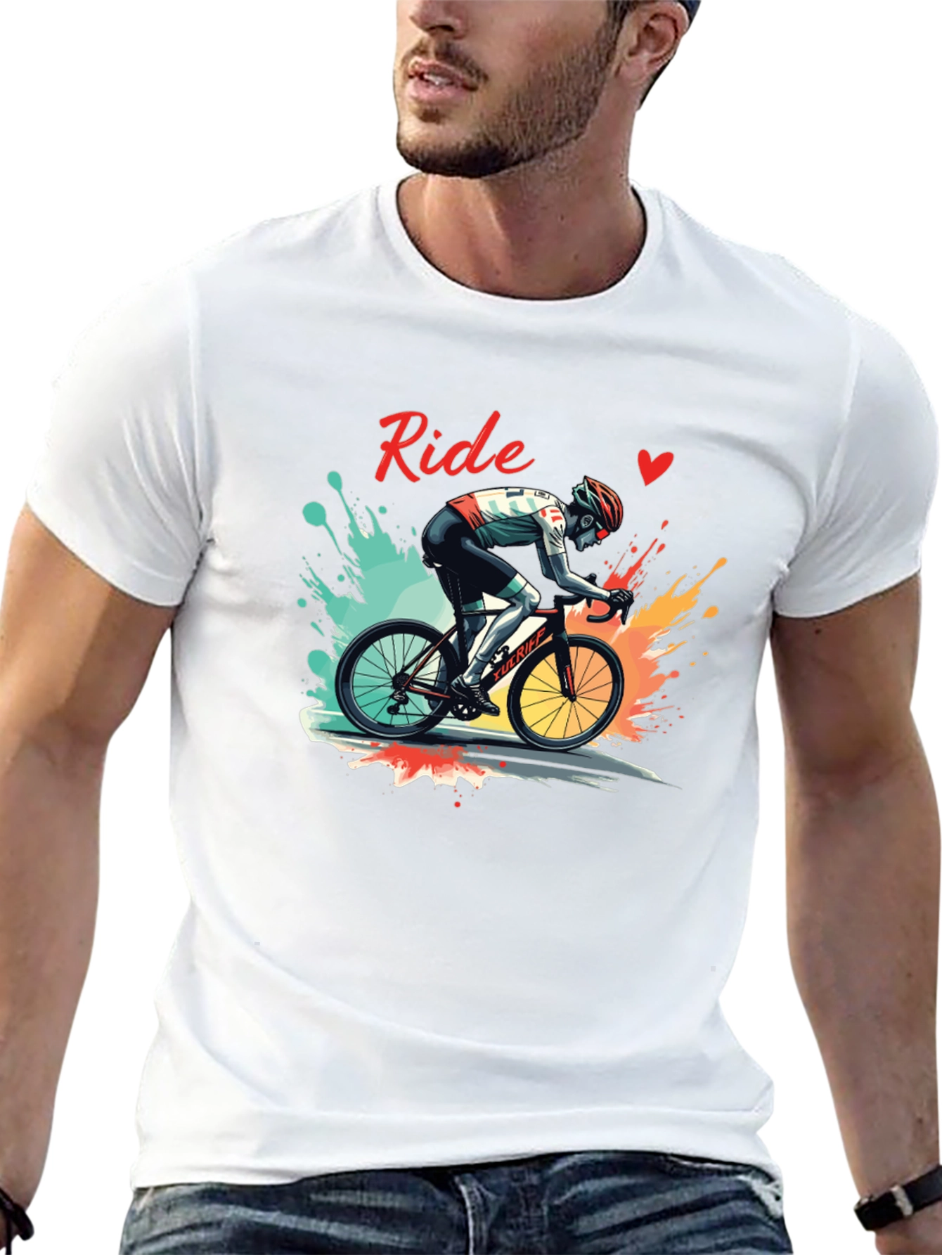 Ride Graphic Tee - Cycling Enthusiast T-Shirt