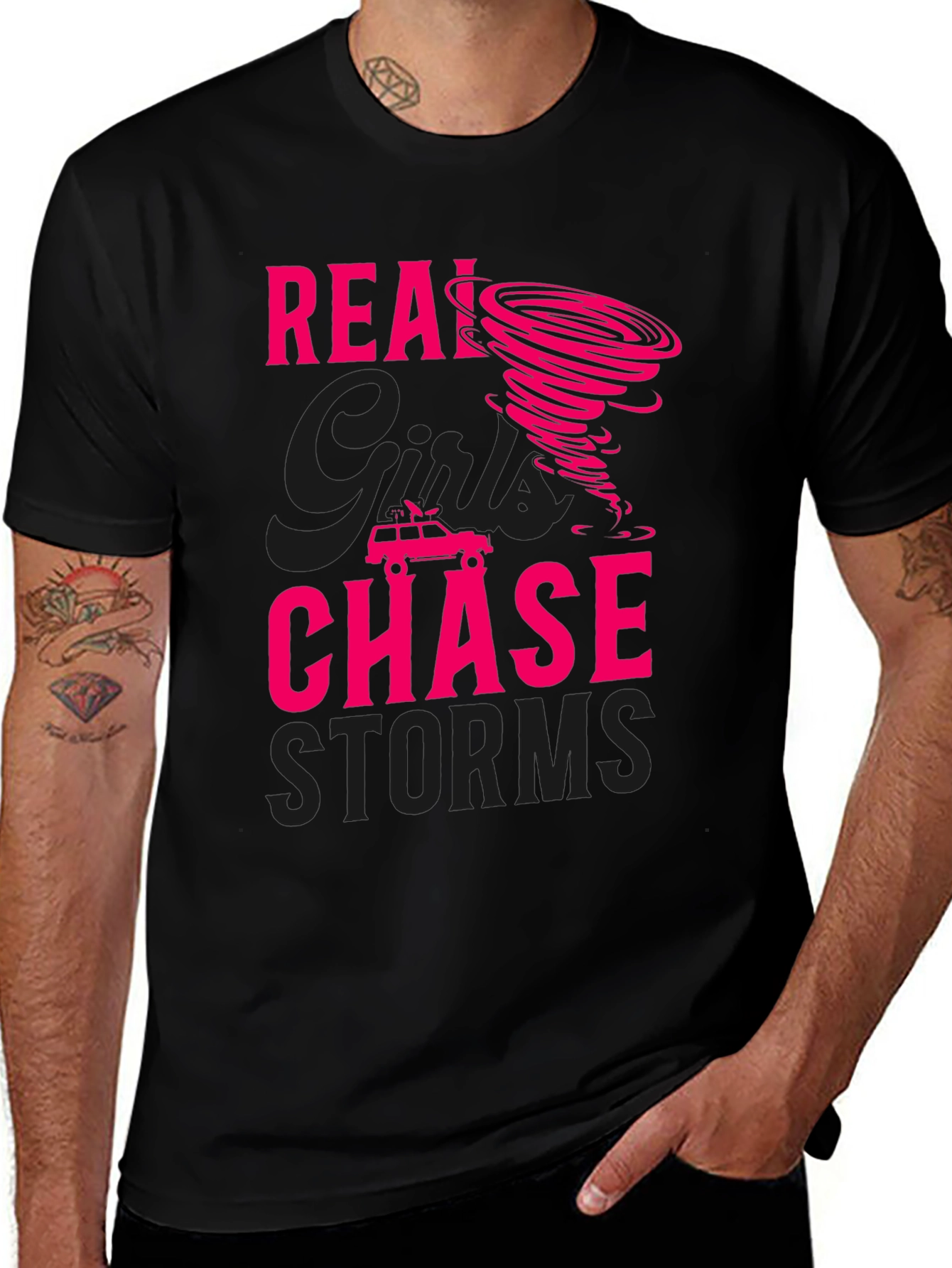 Storm Chaser Graphic T-Shirt Black