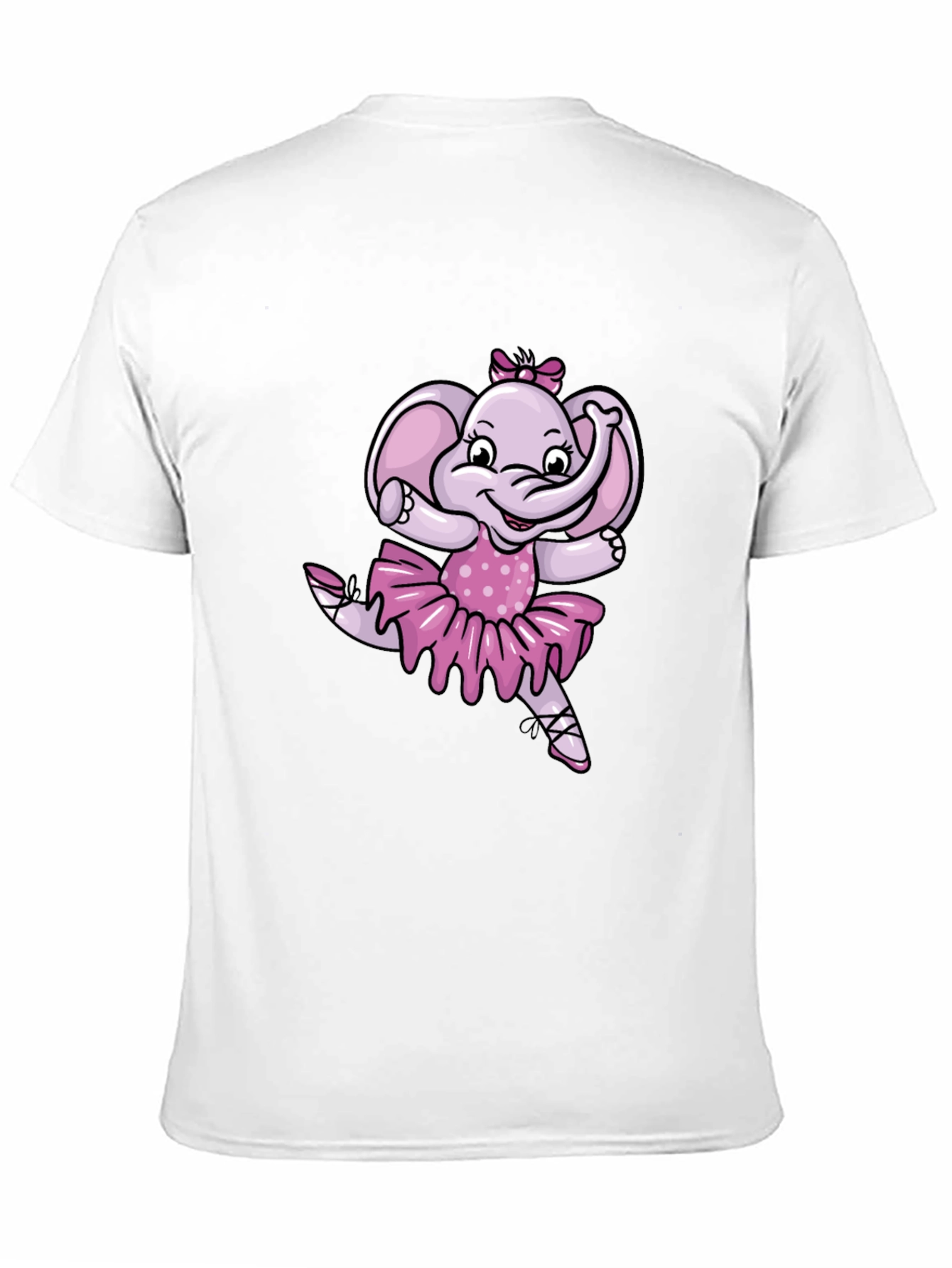 Ballerina Elephant Black T-Shirt