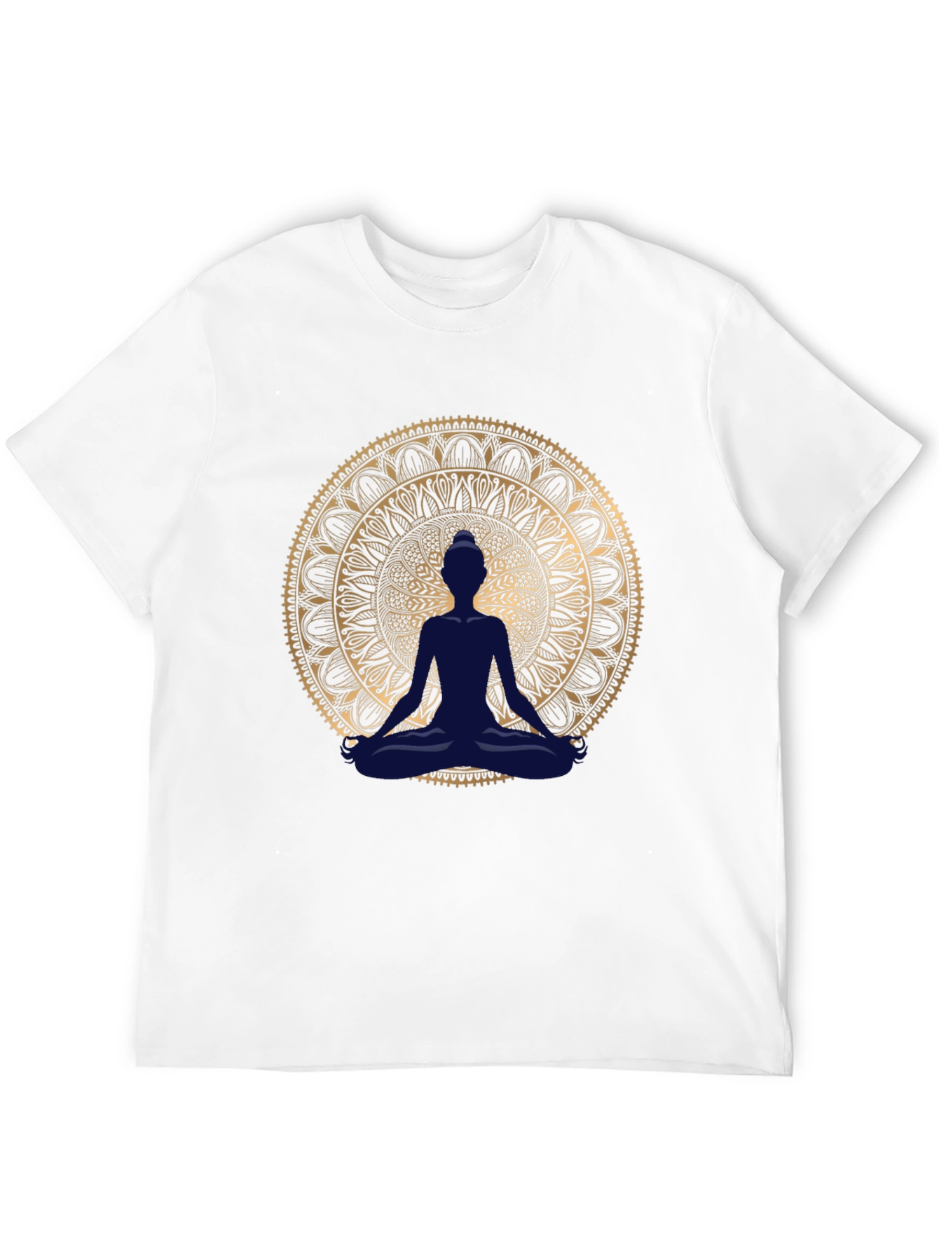 Meditative Mandala T-Shirt - Black