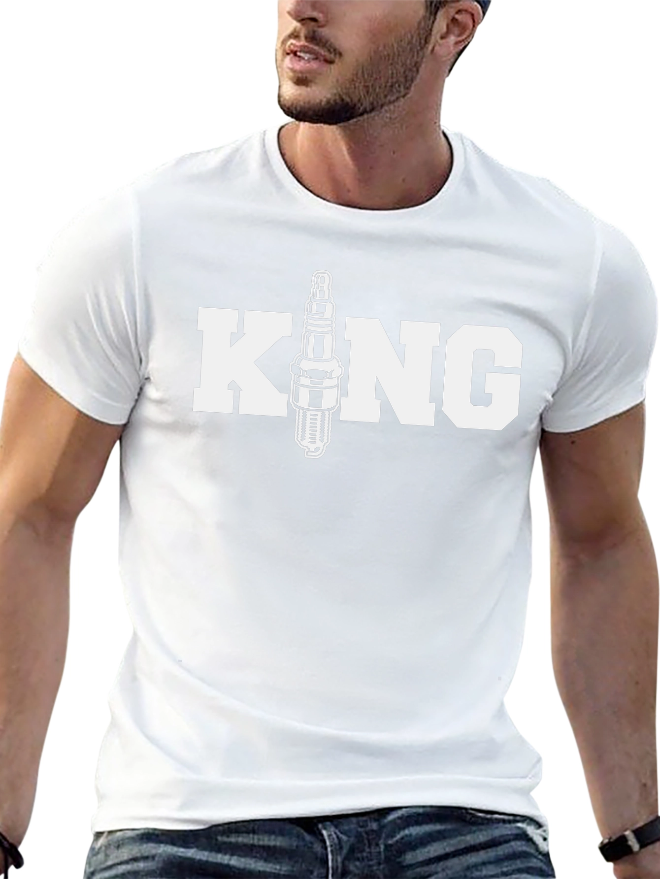 King Spark Plug Graphic T-Shirt