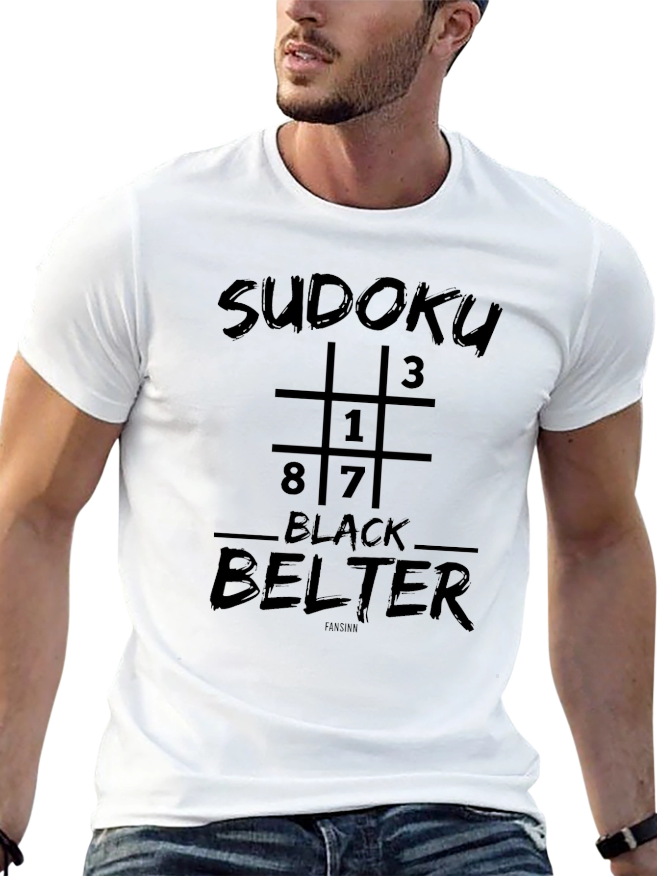 Sudoku Black Belter Graphic T-Shirt