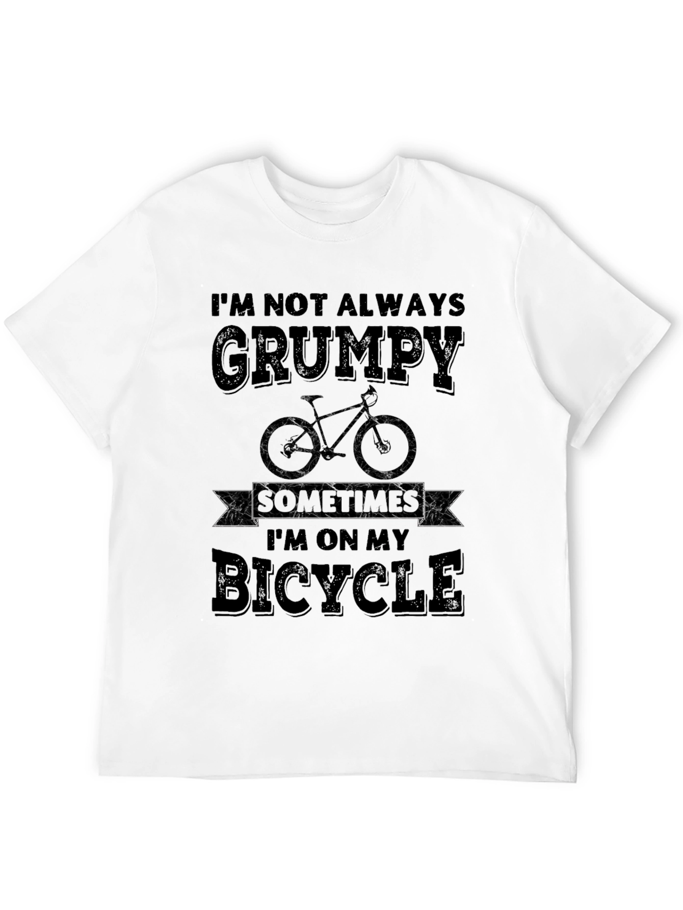 Grumpy Bicycle T-Shirt - Funny Cyclist Tee