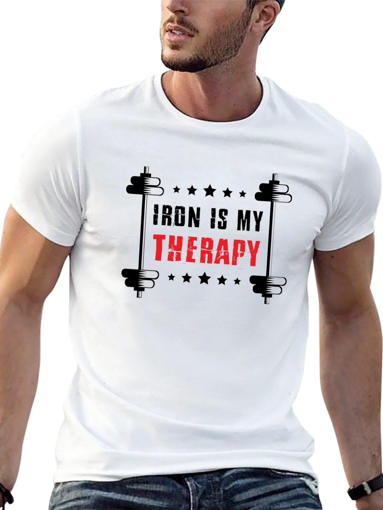 Iron Therapy T-Shirt - Weightlifting Gym Motivation