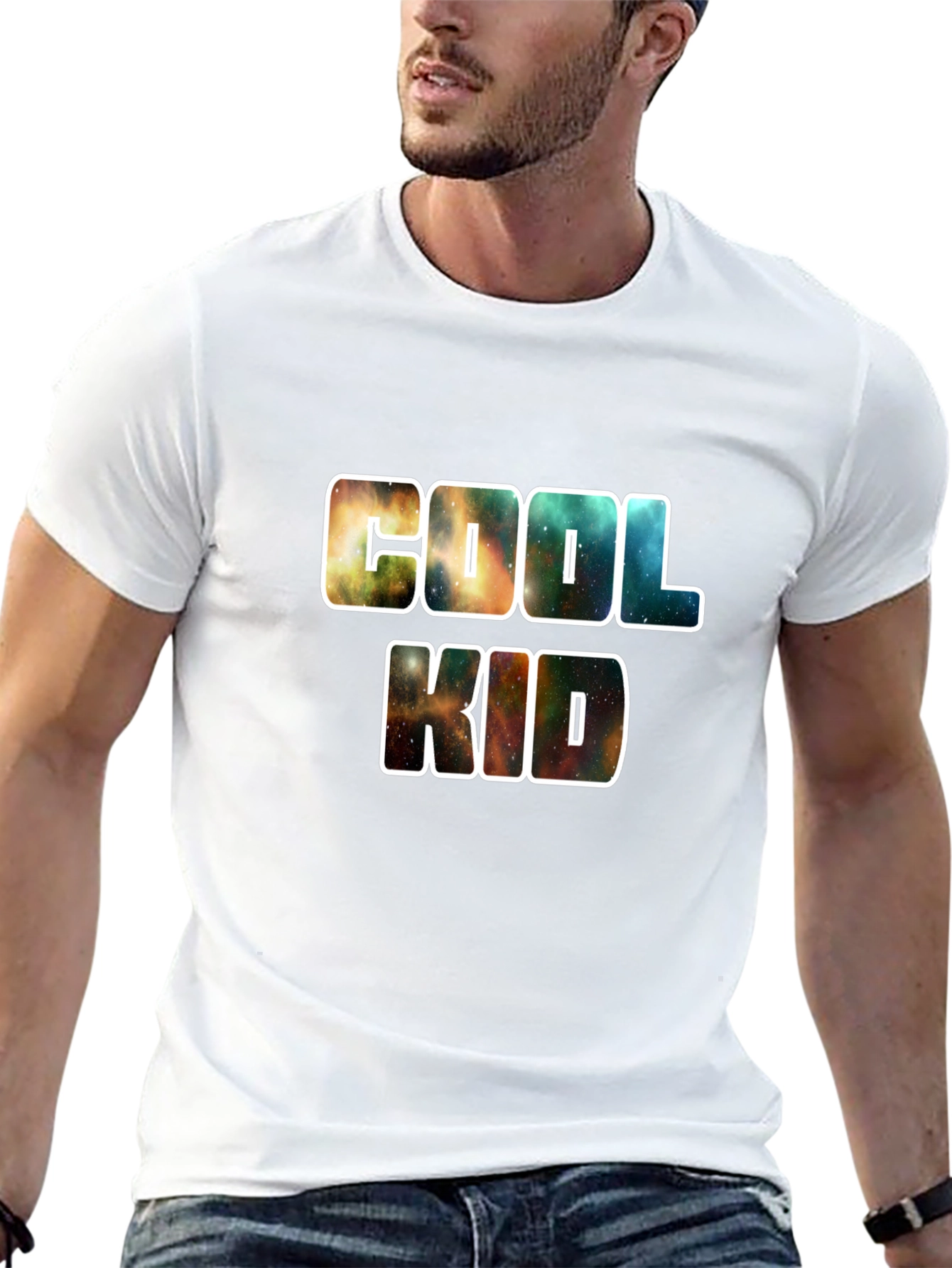 Cool Kid Galaxy Print T-Shirt - Unique Design