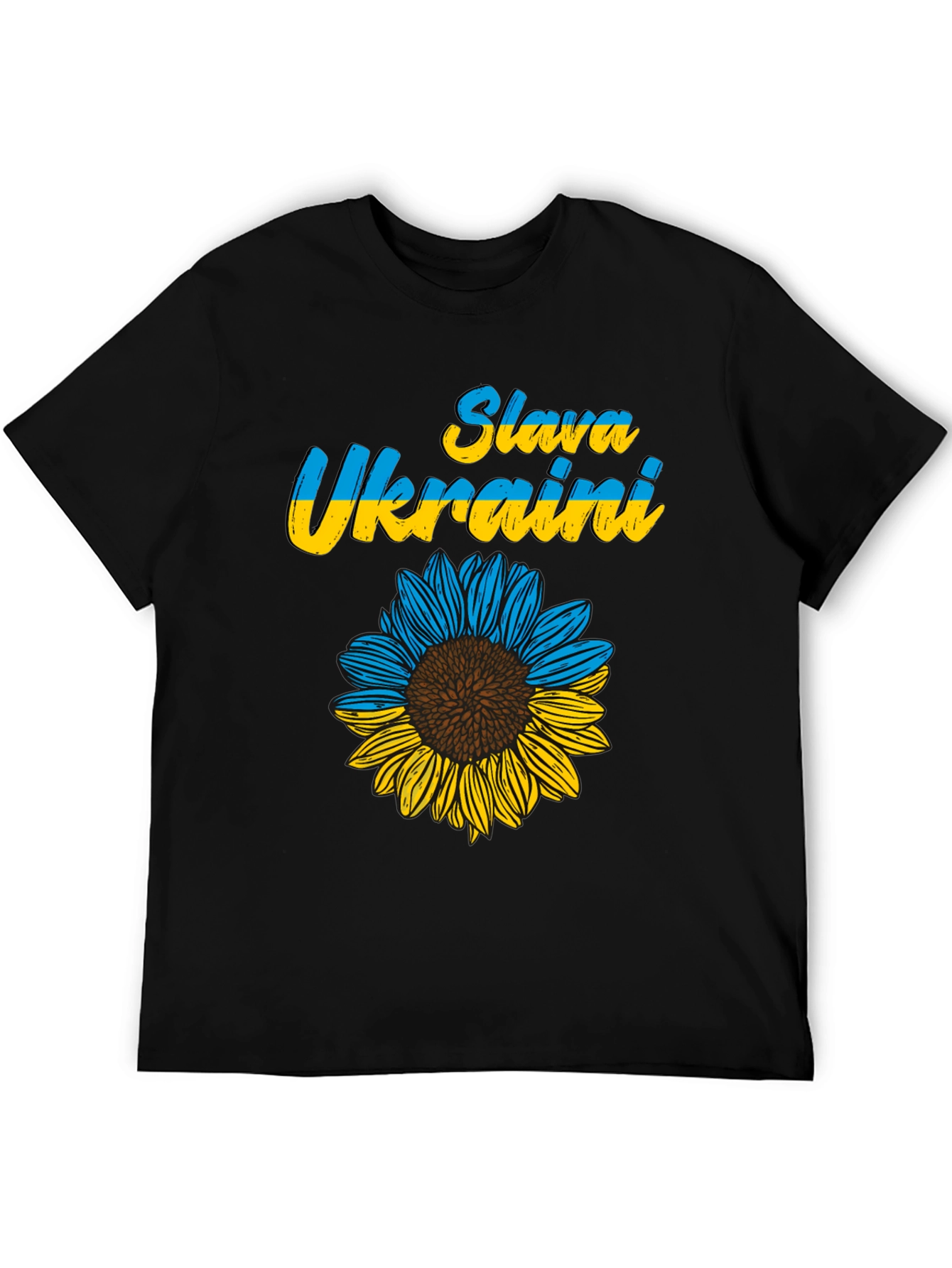 Slava Ukraini Sunflower Graphic T-Shirt