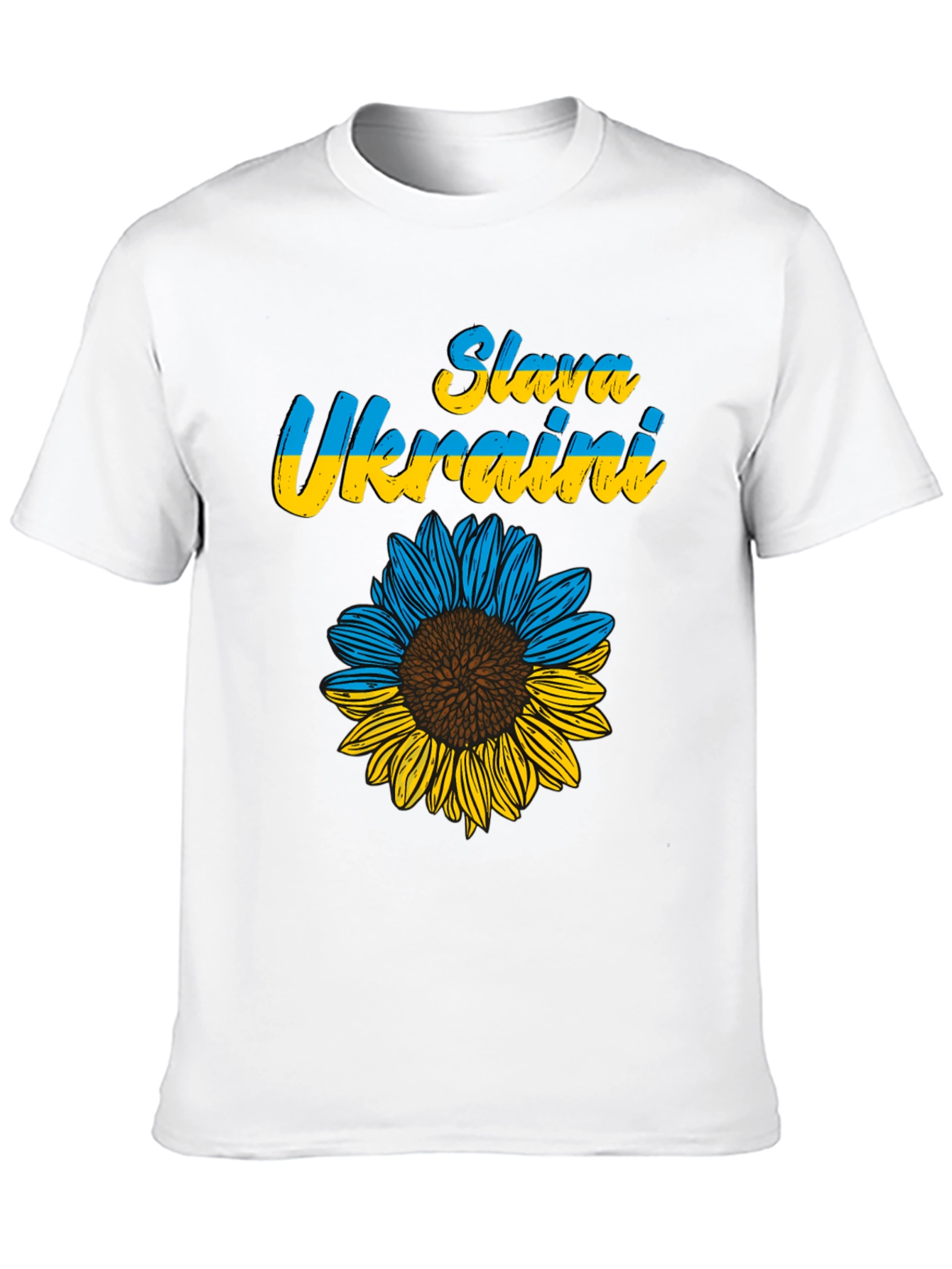 Slava Ukraini Sunflower Graphic T-Shirt