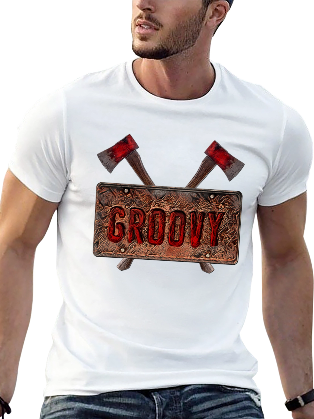 Groovy Axe Graphic T-Shirt