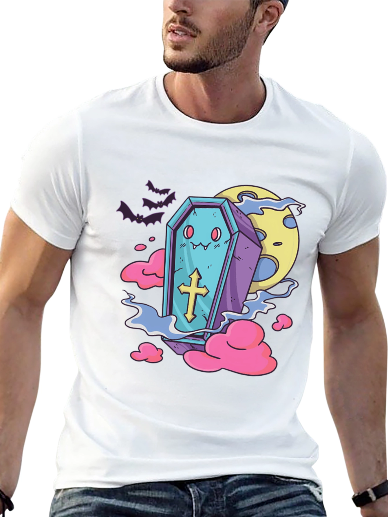 Kawaii Coffin T-Shirt - Spooky Cute Tee