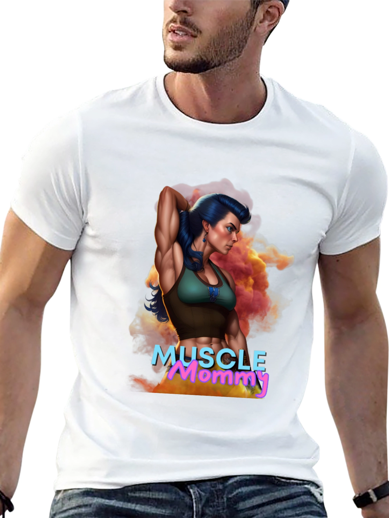 Muscle Mommy Graphic Tee - Fitness Lover Gift
