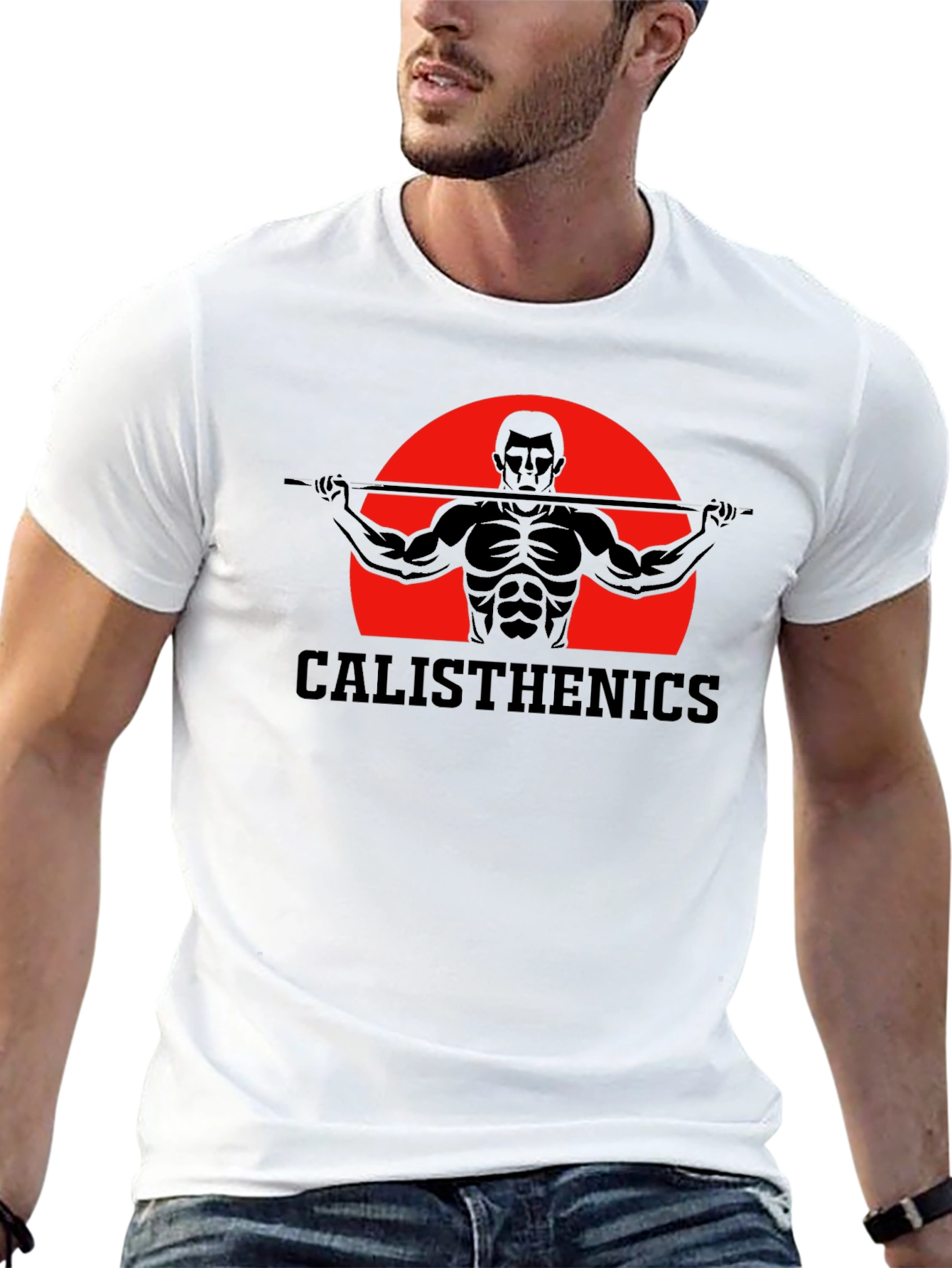 Calisthenics Training T-Shirt - Black Graphic Tee