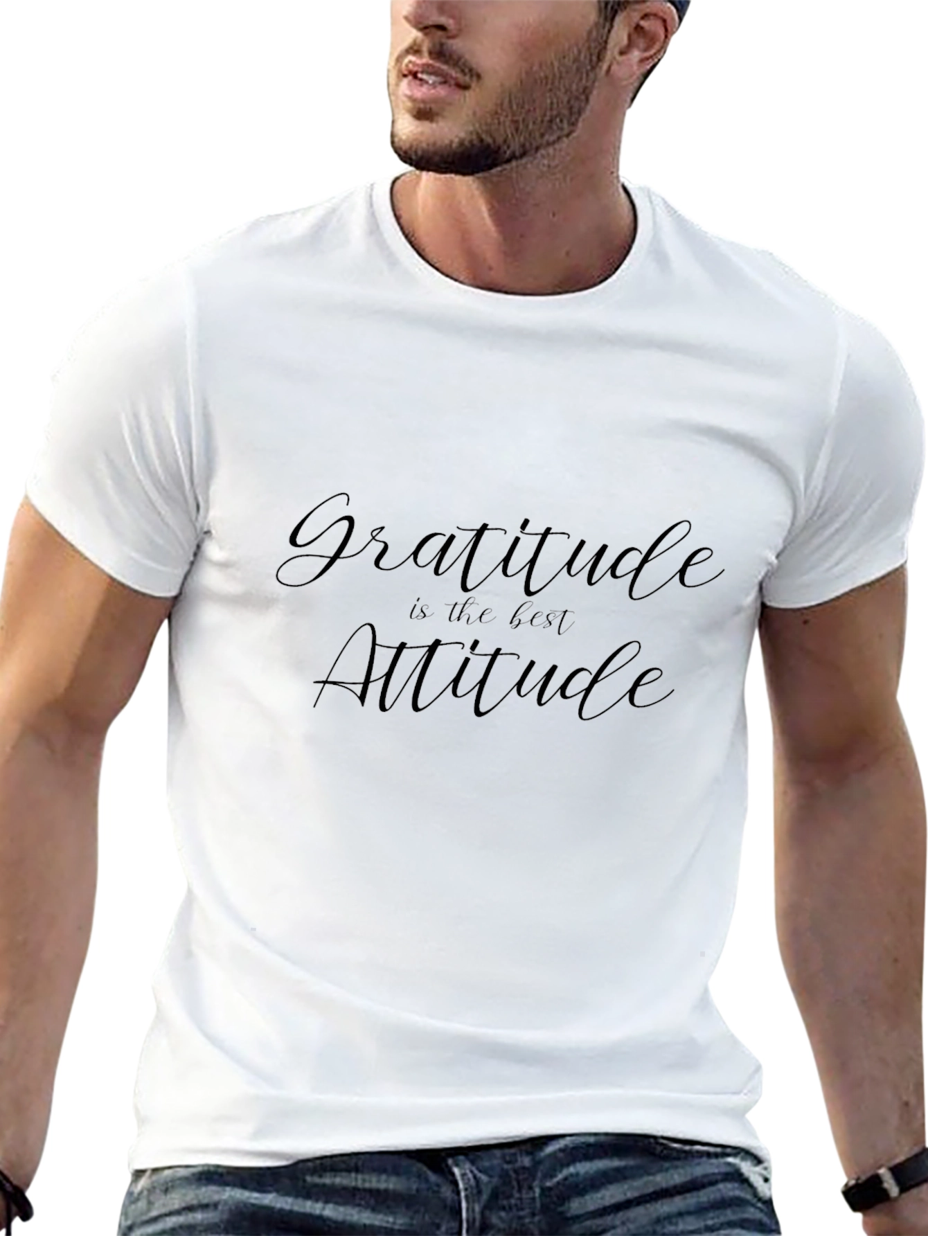 Gratitude Attitude Black T-Shirt