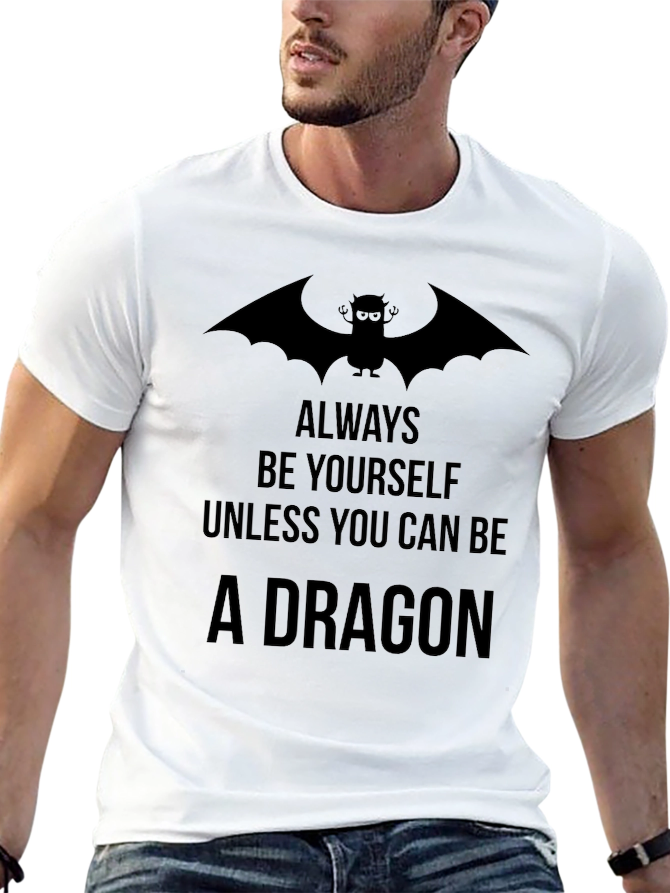 Always Be Yourself Dragon Graphic T-Shirt
