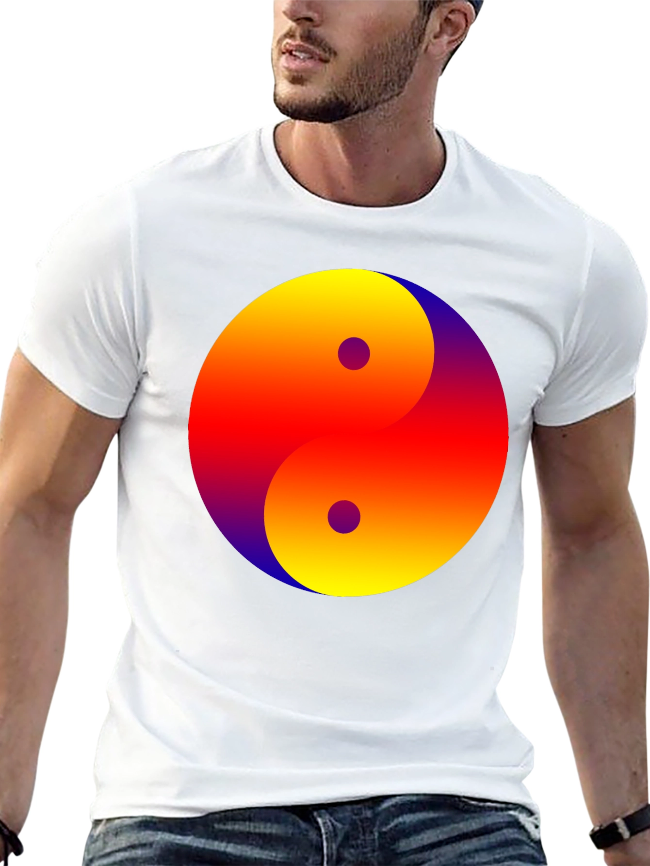 Yin Yang Gradient Tee