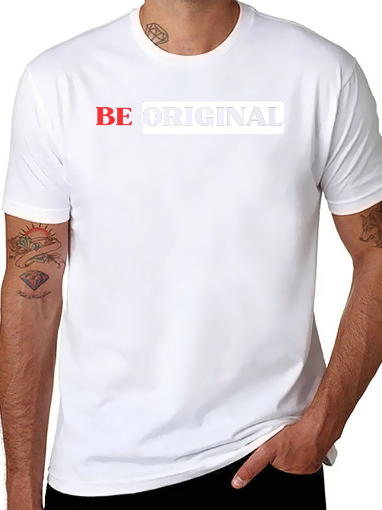 Be Original Graphic T-Shirt - Stylish Black Tee