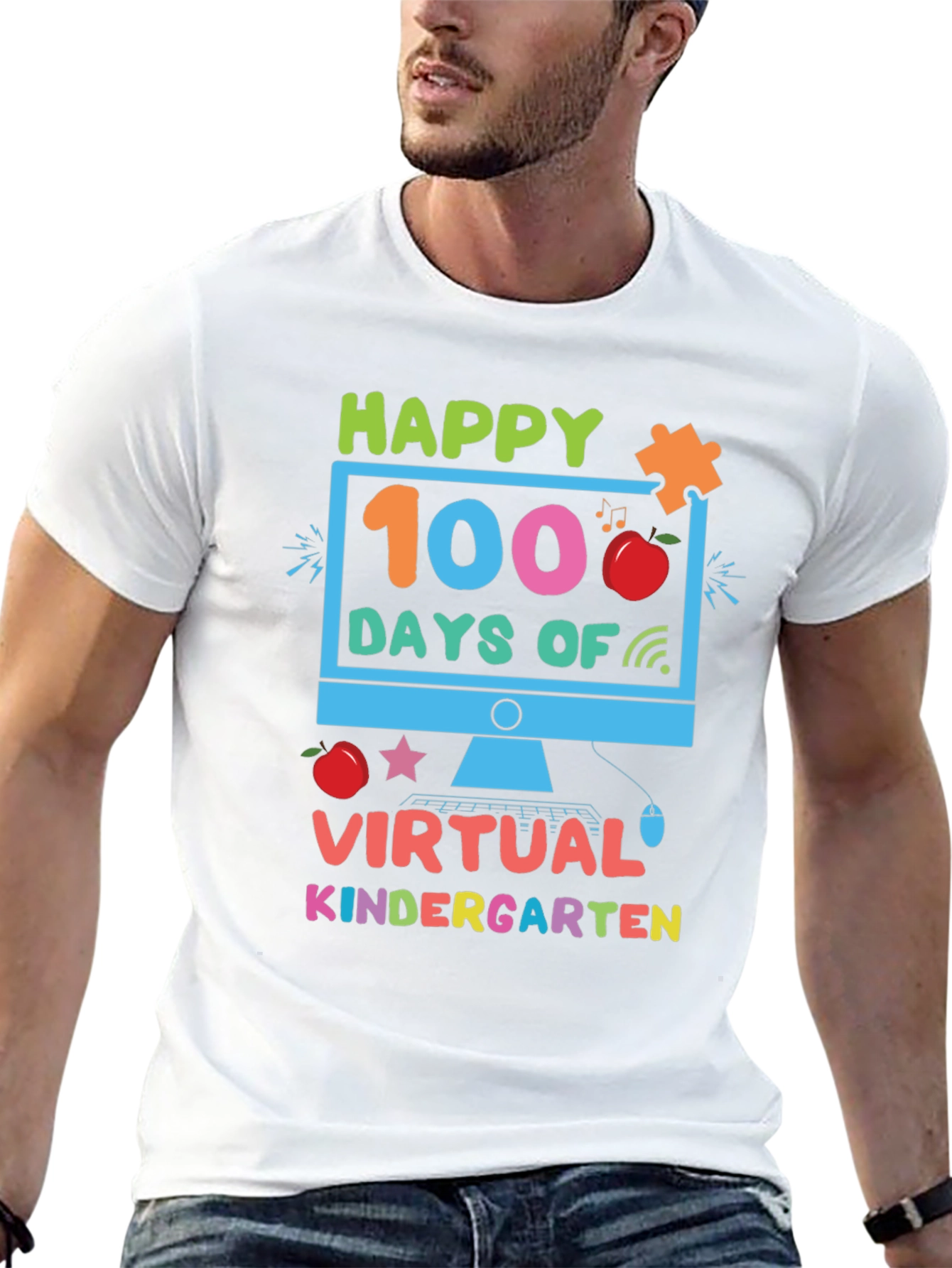 Happy 100 Days of Virtual Kindergarten T-Shirt