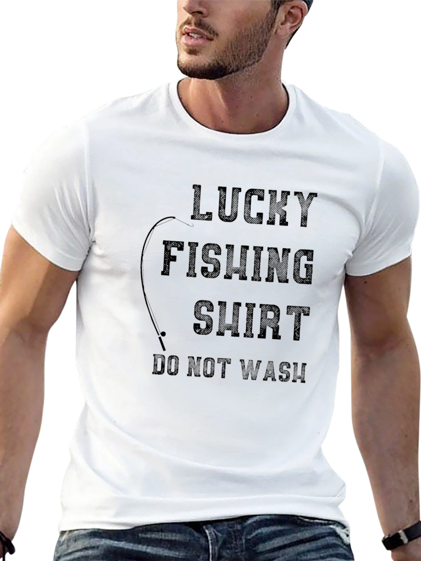 Lucky Fishing Shirt - Funny Graphic Tee